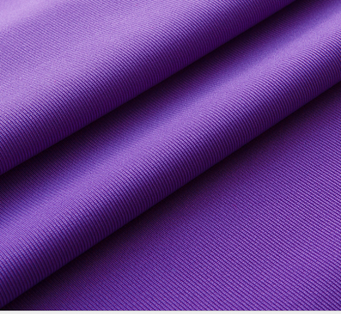 Tissu de polyester de bout droit de 2 manières, 88 tissu tricoté de Spandex du polyester 12