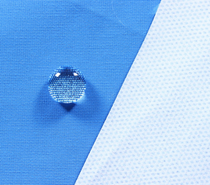 Tissu bleu 75 de Taslan du polyester 196T * 160D, tissu mou de Knit de Spandex de rayonne